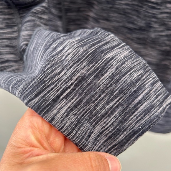 Lululemon 1st Edition Stride Fitted Activewear Heather Grey/Black Hooded Jacket - Picture 4 of 8